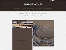 Tablet Screenshot of barcelonatosee.com